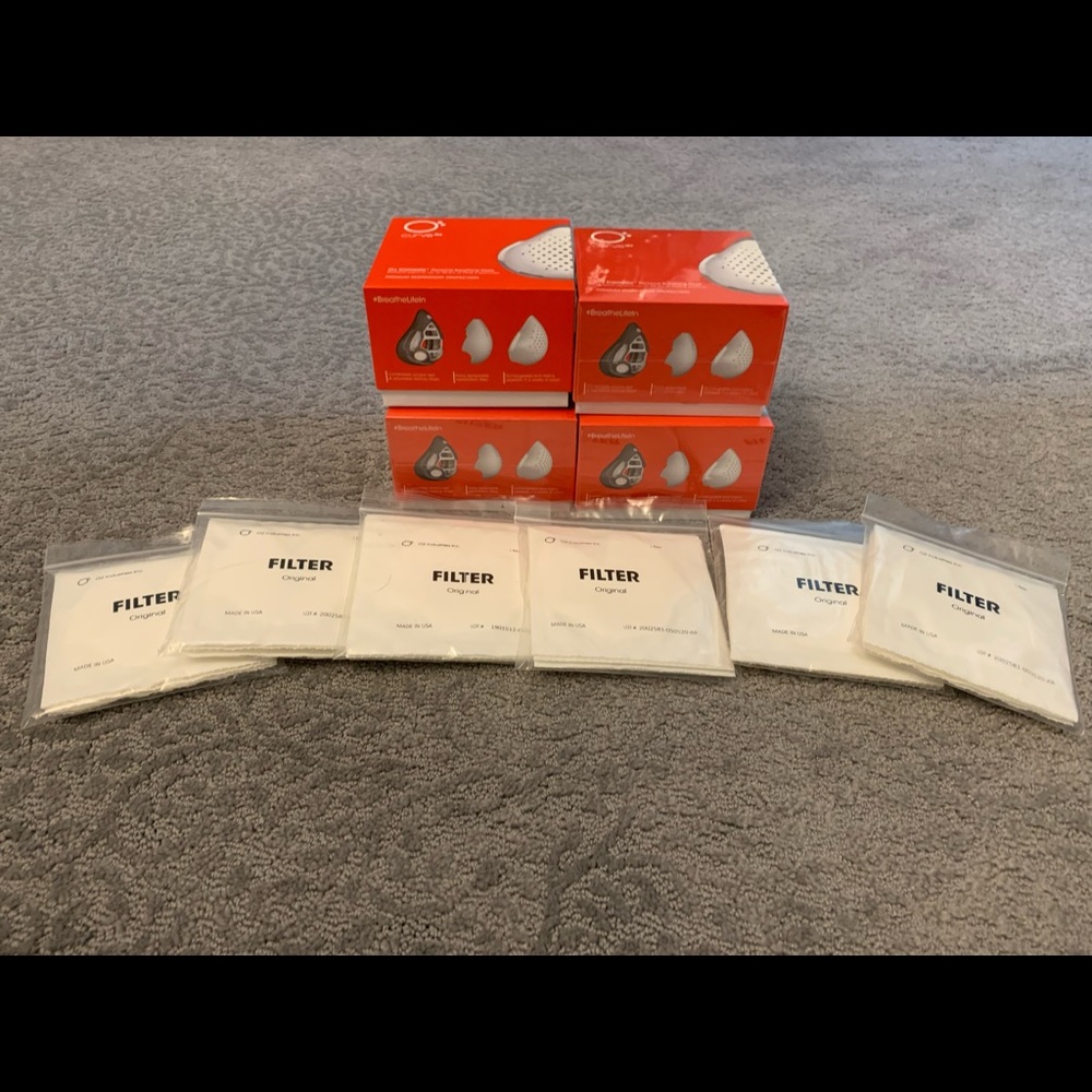 Ocurve personal breathing masks and filter